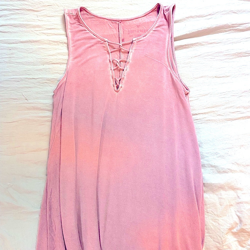 AE Soft & Sexy Tank Distressed Pink